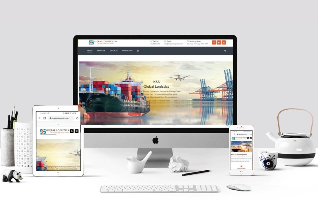 تصميم موقع شحن