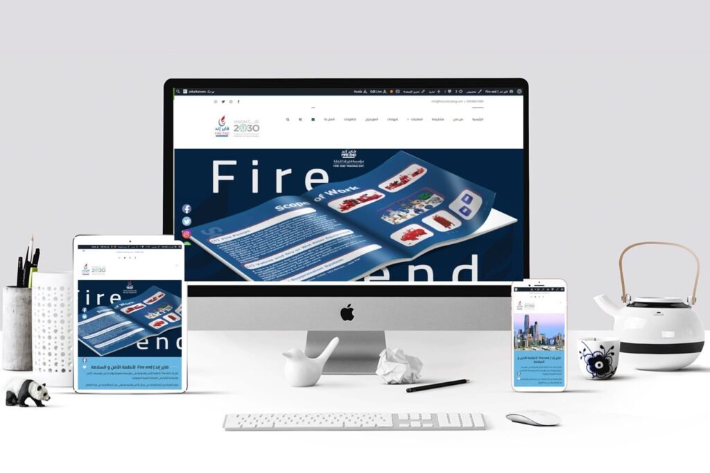تصميم موقع فاير اند