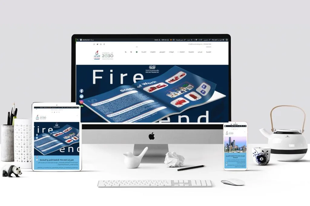 تصميم موقع فاير اند